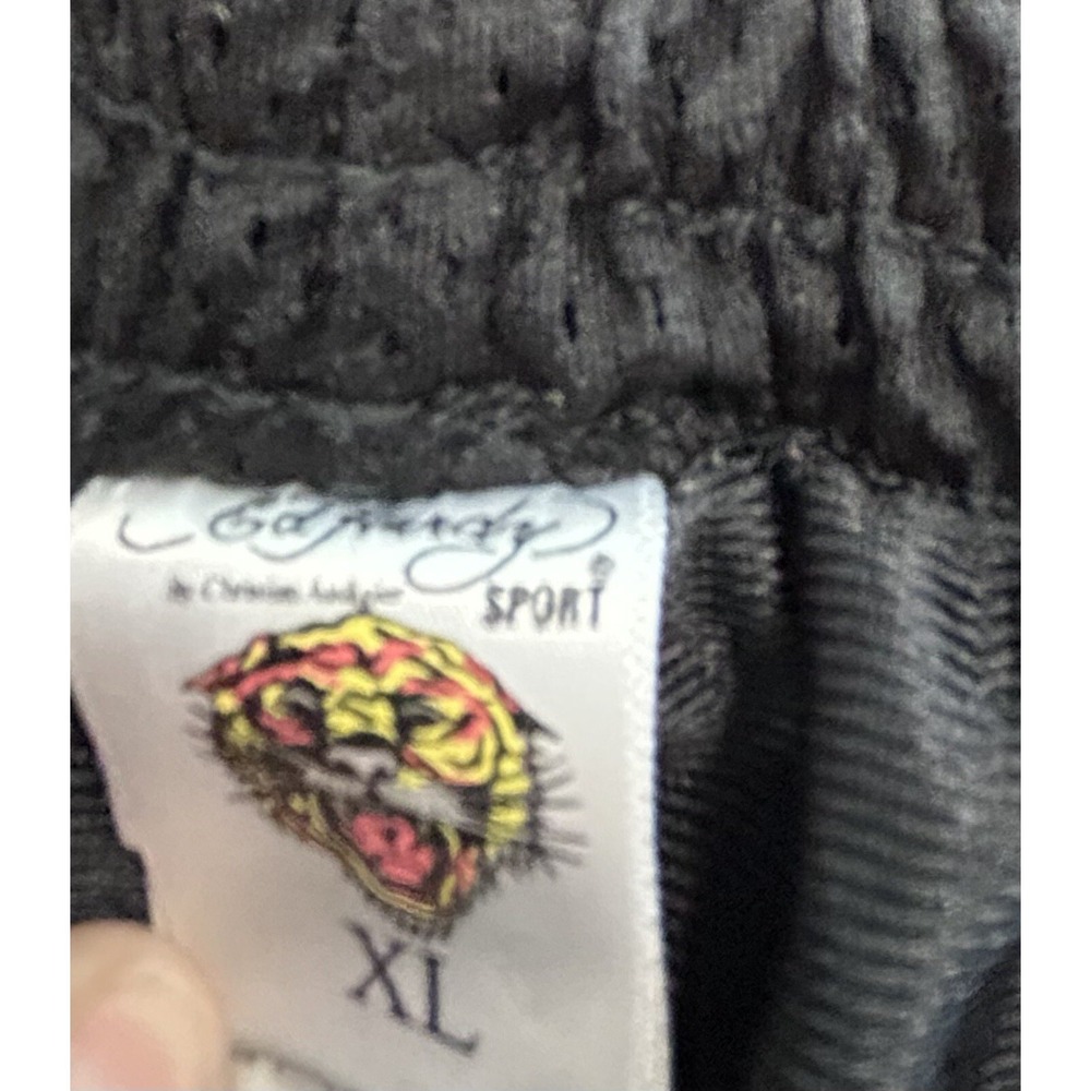 Ed Hardy Sport Shorts Men's Size XL Boxing Trunks Jersey style Training Y2K - Picture 6 of 12